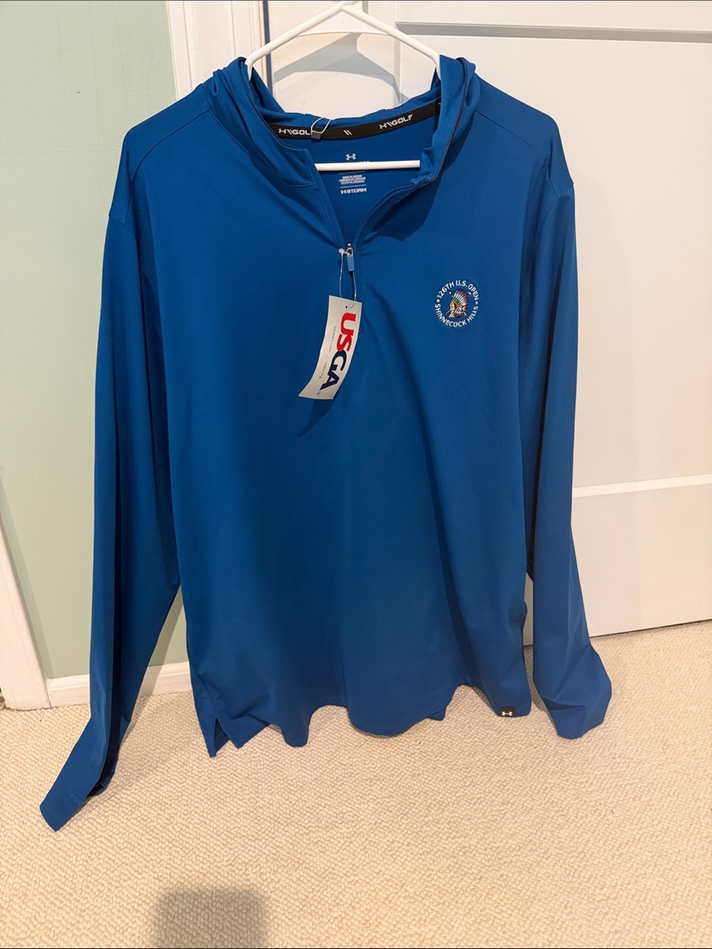 2026 Golf US open Shinnecock Hills authentic UA drive storm zip up hoodie